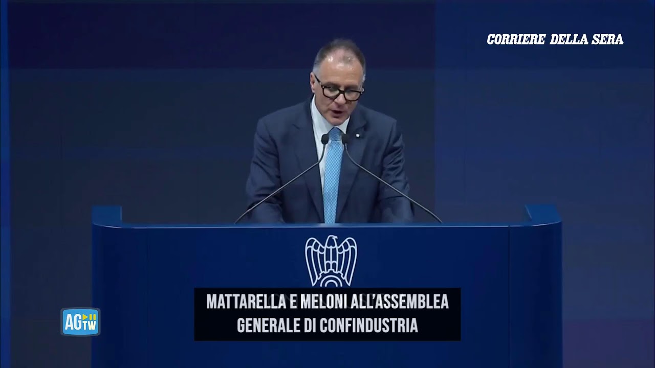 Mattarella e Meloni a Confindustria