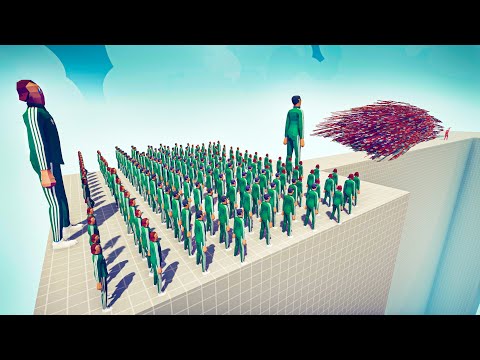 100x SQUID GAME + GIANTS vs EVERY GOD - Totally Accurate Battle Simulator TABS