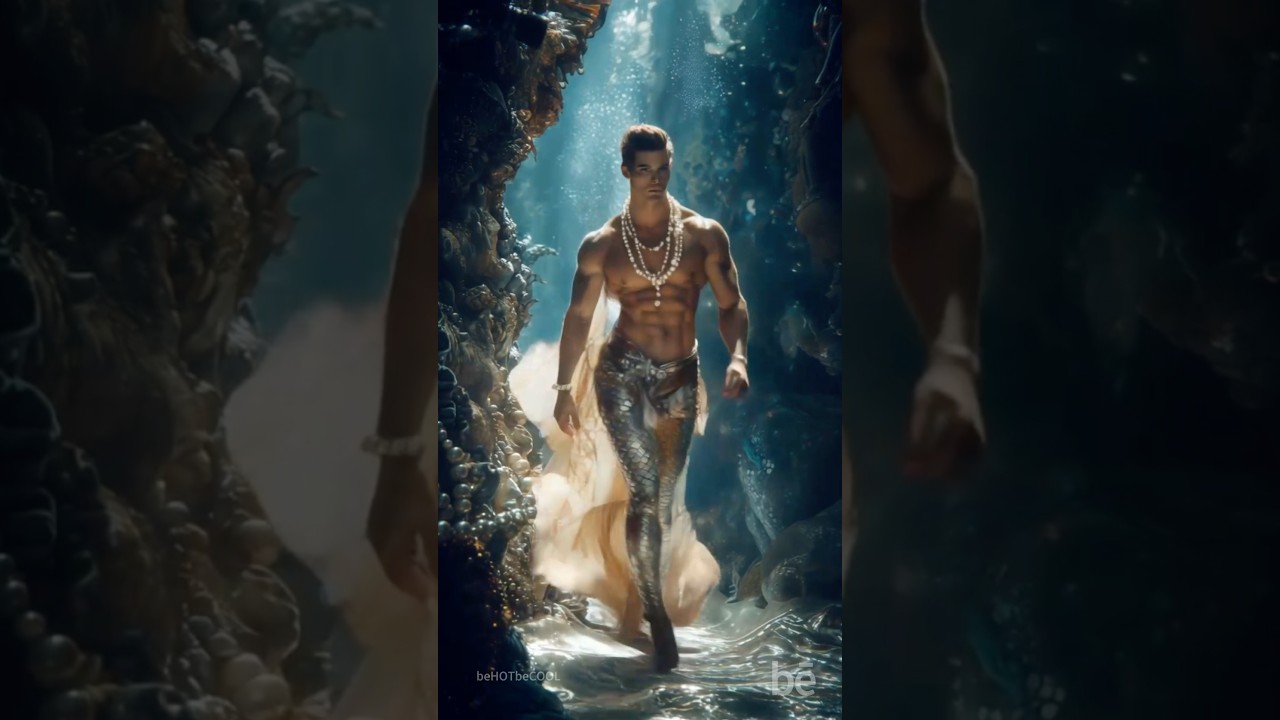Prince Merman AI Runway #merman #malemodel #mensfashion
