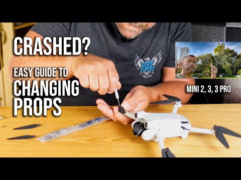 How to Change the Props on your DJI Mini 2, Mini 3 or Mini 3 Pro - Easy Guide