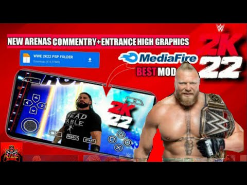 WWE 2K22 NEW PSP FOLDER FOR GAMERNAFZ 2.0 BEST MOD