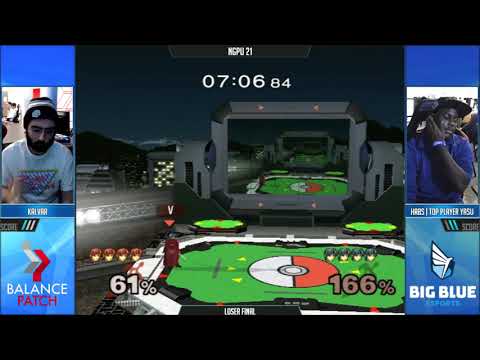 NGPU 21 SSBM - Kalvar (Red Marth) vs. Yasu (Black Marth) - Melee LF