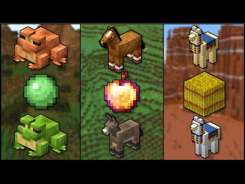 Minecraft - How To Breed Every Mob (Java/Bedrock)