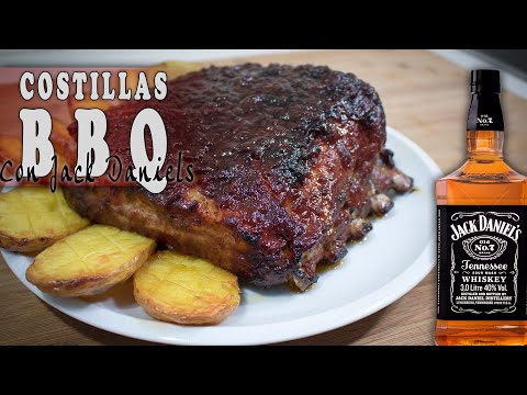 🥇 Cómo hacer Costillas a la Barbacoa y Salsa JackDaniel's 🔥 Casera En tu propio Horno