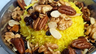 אורז בסמטי חגיגי עם פירות יבשים Basmati rice with dry fruits מטבח בקלי קלות ליהי קרויץ (ליהי קרויץ - מטבח בקלי קלות) - התמונה מוצגת ישירות מתוך אתר האינטרנט יוטיוב. זכויות היוצרים בתמונה שייכות ליוצרה. קישור קרדיט למקור התוכן נמצא בתוך דף הסרטון