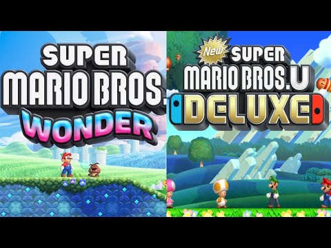 Super Mario Bros Wonder vs New Mario Bros U Deluxe Comparison