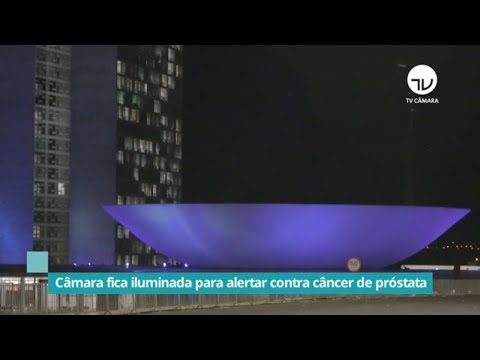 Câmara fica iluminada para alertar contra câncer de próstata – 12/11/21