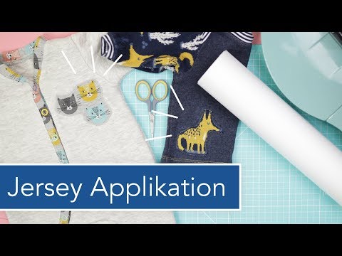 Jersey Applikation mit Stretchfix auf Babykleidung