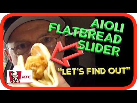KFC Aioli Flatbread Slider Review