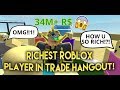 (ROBLOX TROLLING!) RICHEST Player In Trade Hangout! - Linkmon99 ROBLOX