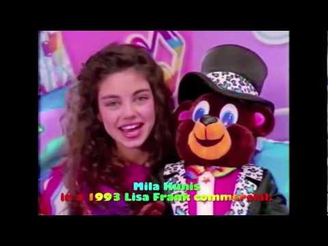 Mila Kunis en un comercial de televisión cuando tenía 9 años