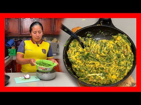 Watercress with potatoes, Doña Viky style