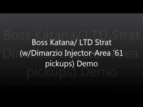 Boss Katana / LTD Strat (w/Dimarzio Injector - Area '61 pickups) demo