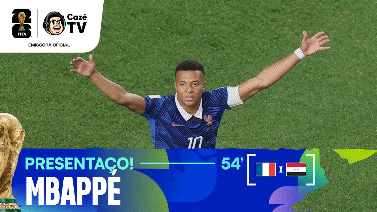 ELE NÃO PERDOA! MBAPPÉ FAZ O GOL MAIS FÁCIL DA CARREIRA DELE APÓS FALHA DA DEFESA DO IRAQUE