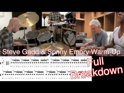 Steve Gadd & Sonny Emory Warm-Up Breakdown. A full breakdown of this four-bar triplet roll phrase.