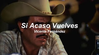 Vicente Fernández - Si Acaso Vuelves (Letra / Lyrics)