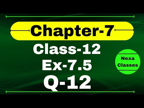 Class 12 Ex 7.5 Q12 Math | Chapter7 Class12 Math | Integration | Ex 7.5 Q12 Class 12 Math