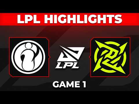 IG vs NIP Highlights Game 1 | LPL 2026 Playoffs | Invictus Gaming vs Ninjas in Pyjamas