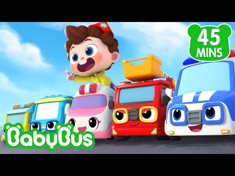 Capa de Cinco Carrinhos ao Resgate | Sim! Neo | Músicas Infantis & Canções Infantis 🐼 por BabyBus