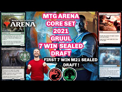 MTG Sealed Draft Core Set 2021 GRUUL | 7 Wins | Pre-Release M21 Magic The Gathering MTGA!