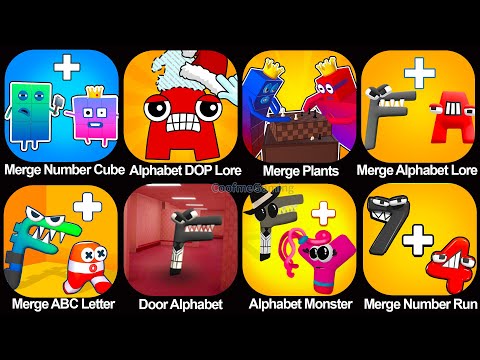 Merge (Alphabet Lore Run + Number Run + Master Alphabet Monster + Number Cube Fam Run)