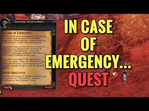 In Case Of Emergency... Quest (WoW TBC)