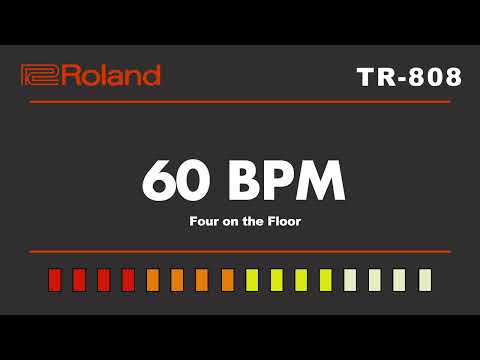 Roland TR-808 Four On The Floor 60 BPM Backing Track
