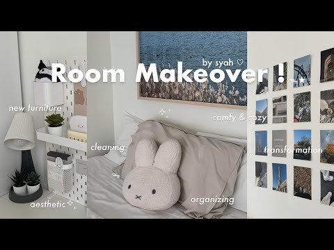 Aesthetic Room Makeover 2025 ! Ikea Shopping, Pinterest Inspired, Cleaning & Organizing 🤍🖇️💌🦢📮