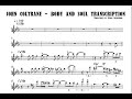 John Coltrane - Body and Soul Transcription