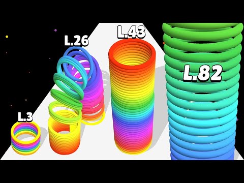 SLINKY HOP 3D - ASMR Gameplay (Level Up Slinky)