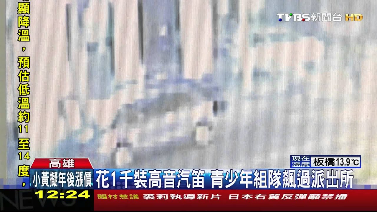 挑釁！「飆單車族」鳴高音喇叭　遭員警追捕