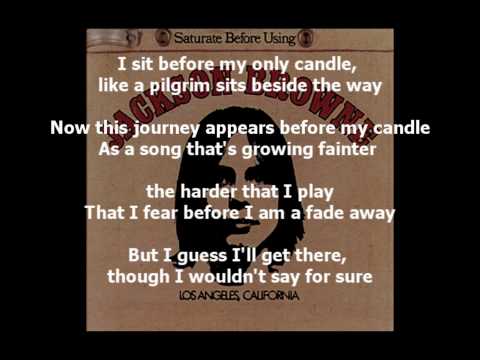 SONG FOR ADAM - JACKSON BROWNE 1972  (HD HQ Lyrics)