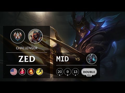 Zed Mid vs Ekko - NA Challenger Patch 9.8