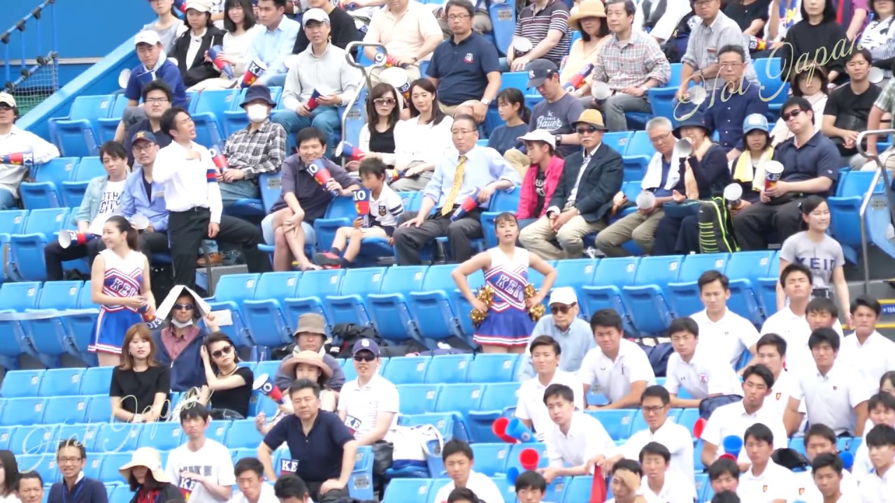 2019六大学野球チア⑤　明治慶応戦④　慶応大学応援部とチアリーディング部の渾身の応援！！