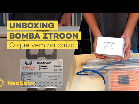 Bomba Solar ZTROON - Unboxing | Bombeamento de Água com Energia Solar | Neosolar