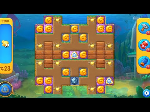 Mobile game: Fishdom - Level 3255 super hard - 3263