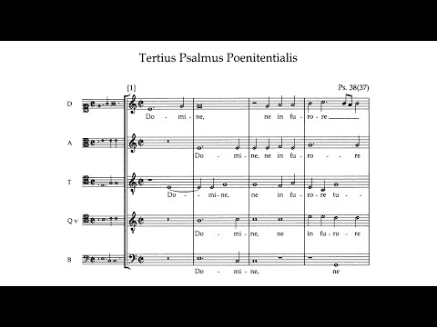 Orlande de Lassus - Tertius Psalmus poenitentialis, LV 796