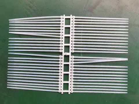 Nylon cable ties injection  molding machine --welltec 320SEIII IMM with robot --automatic