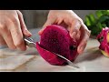 Relaxing Dragon Fruit ASMR Clean Cutting Sounds
