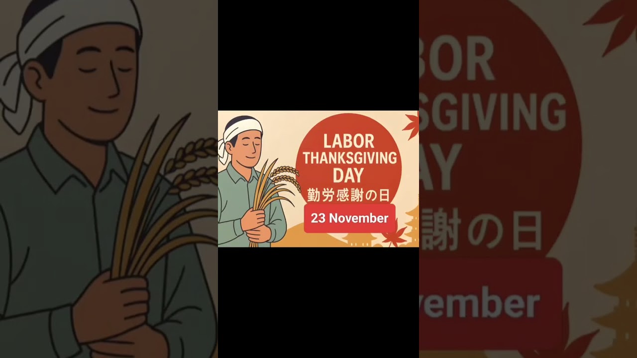 23 November (Labor Thanksgiving Day in Japan)勤労感謝の日