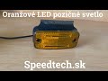 Oranžové obrysové LED svetlo 12/ 24V - oranžové 2x LED / ECE R3, R91 (114,4x54,4x22,4mm) - Video Youtube