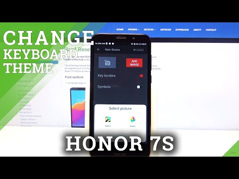 How to Customize Keyboard Theme in Honor 7S?