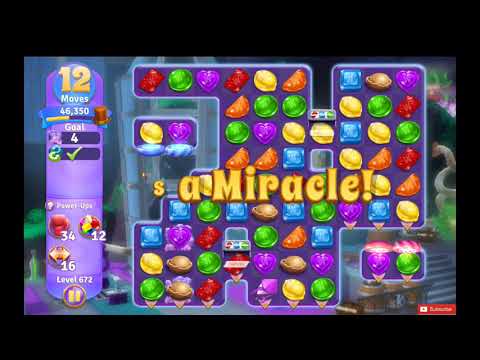Wonka's World of Candy Level 672 NO BOOSTERS - A S GAMING ✔