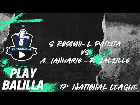 S. Rossoni- L. Patetta VS A. Ianuario- R. Salzillo 17° National League