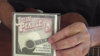 Video thumbnail for John Pearse 80/20 Bronze Wound Guitar String Review VS D'Addario EJ11 by LEARNINGCHORDS