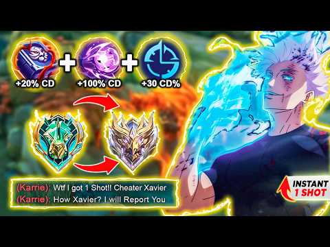 XAVIER FULL STACKS ULTI = 1 HIT DELETE KILL! 😳 XAVIER BEST BUILD 2025