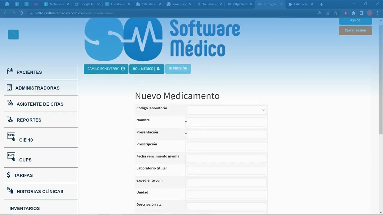 Video Funcionalidad gastroenterología con Software Médico