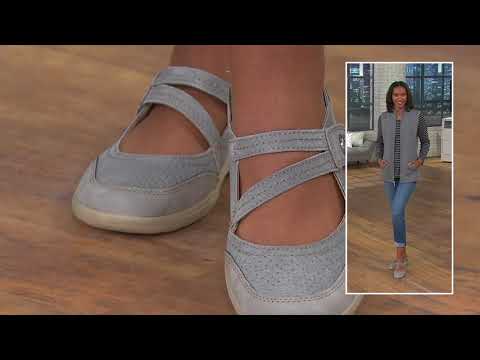 Earth Origins Perforated Leather Slip-On Shoes - Tova on QVC