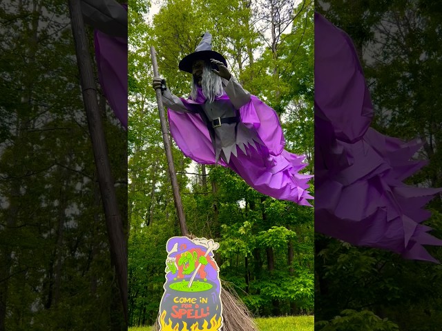 Vídeo relacionado con Decoración De Voladora - Jardín De Halloween Garden Flying Witch | Prop Animatronics Hovering Witches Artículos De Tema De Horror Adecuados para Decoración Jardín, Setup Haunted House &
