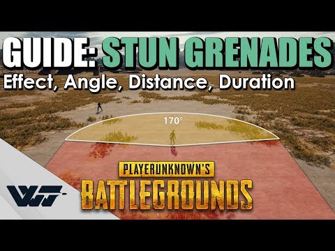 GUIDE: How do STUN GRENADES work in PUBG? (Effect, Angle, Distance, Duration)